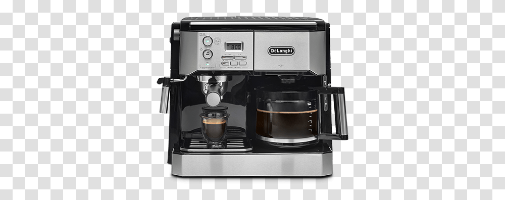Delonghi Espresso Machine, Coffee Cup, Mixer, Appliance, Beverage Transparent Png