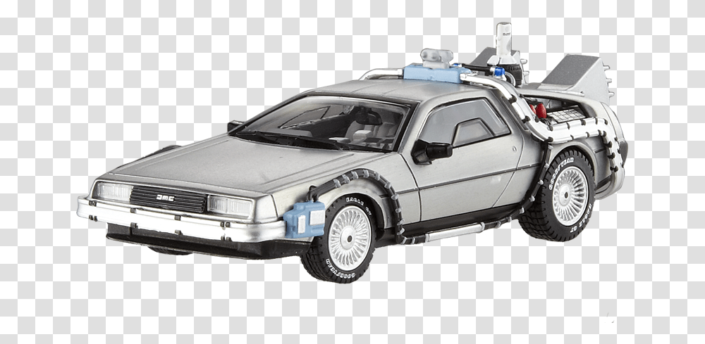 Delorean Back To The Future, Car, Vehicle, Transportation, Police Car Transparent Png