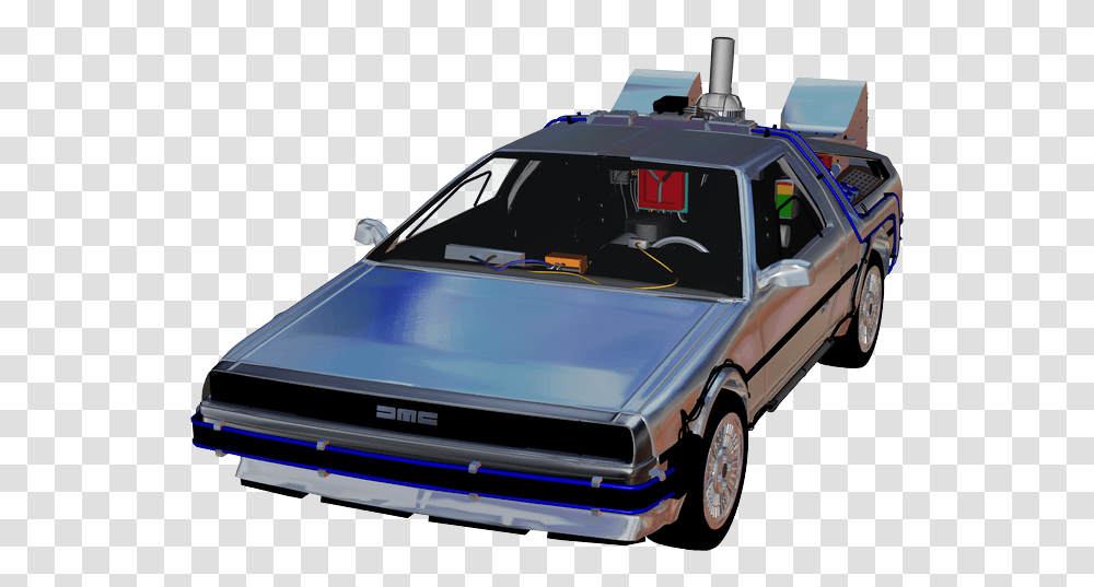 Delorean, Car, Vehicle, Transportation, Sedan Transparent Png