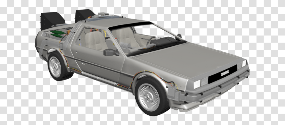 Delorean, Car, Vehicle, Transportation, Sports Car Transparent Png