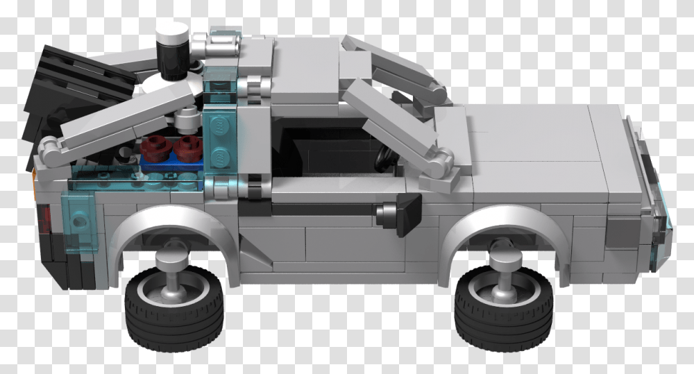 Delorean, Machine, Truck, Vehicle, Transportation Transparent Png