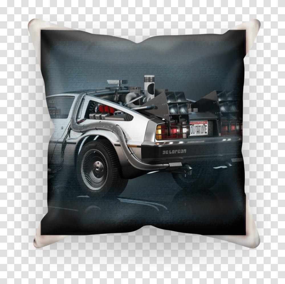 Delorean Sublimation Cushion Cover Dmc Back To The Future Car, Tire, Wheel, Machine, Car Wheel Transparent Png