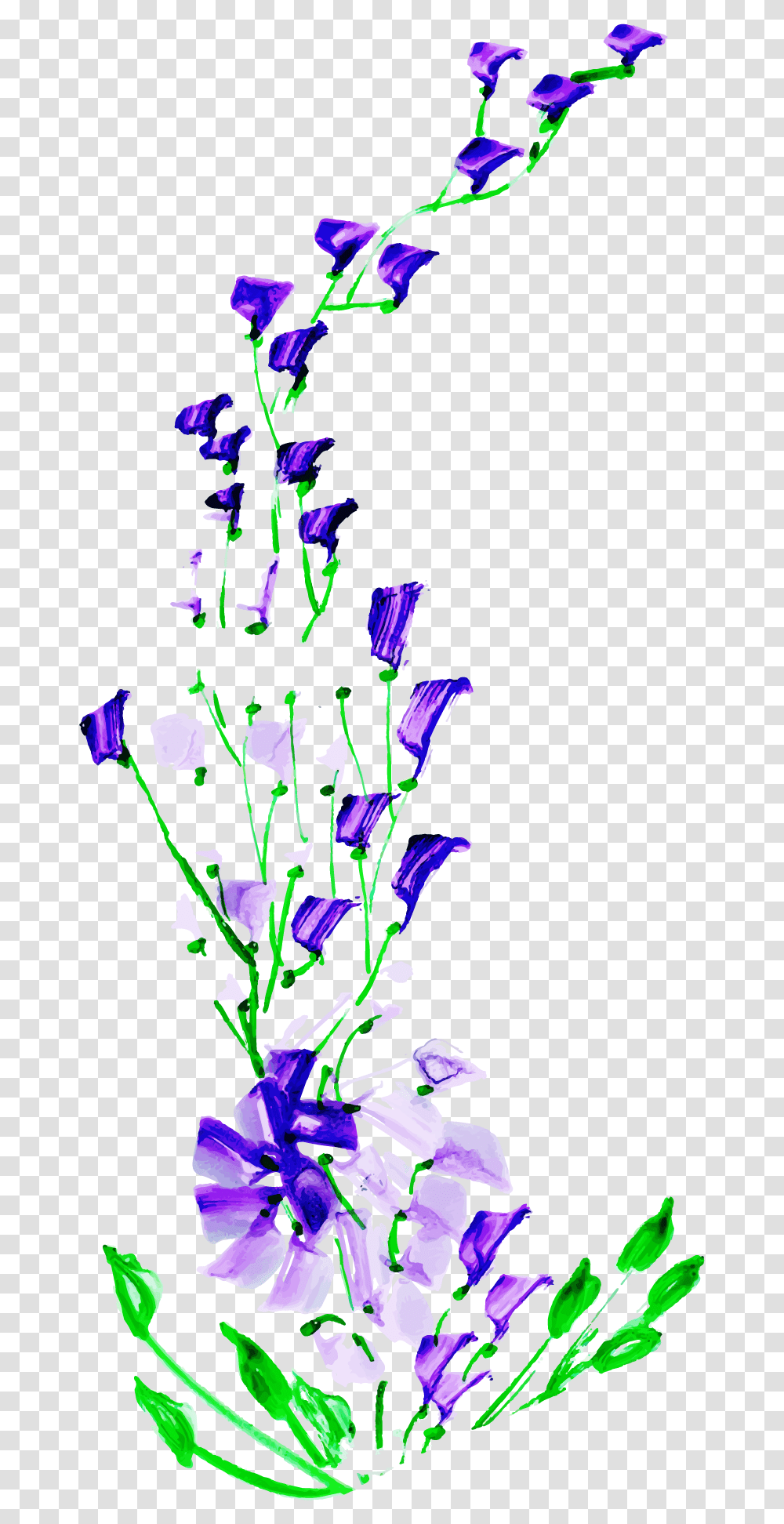 Delphinium, Floral Design, Pattern Transparent Png