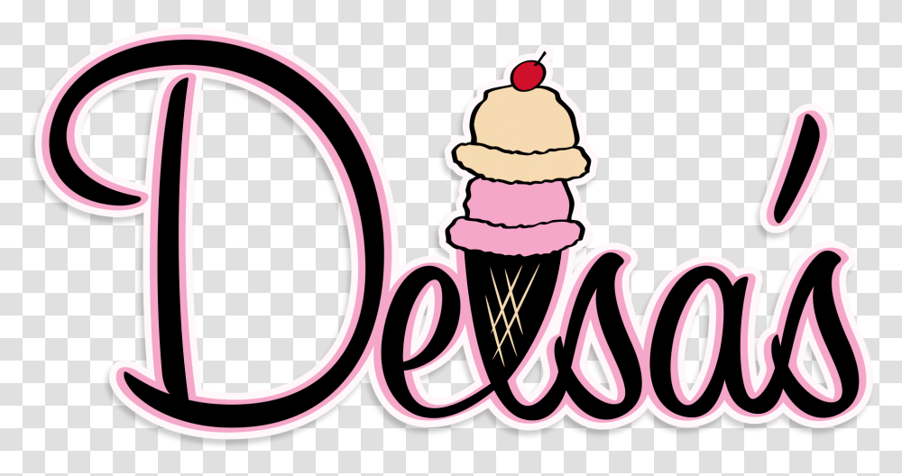 Delsas Homemade Ice Cream Restaurant Girly, Dessert, Food, Creme, Text Transparent Png