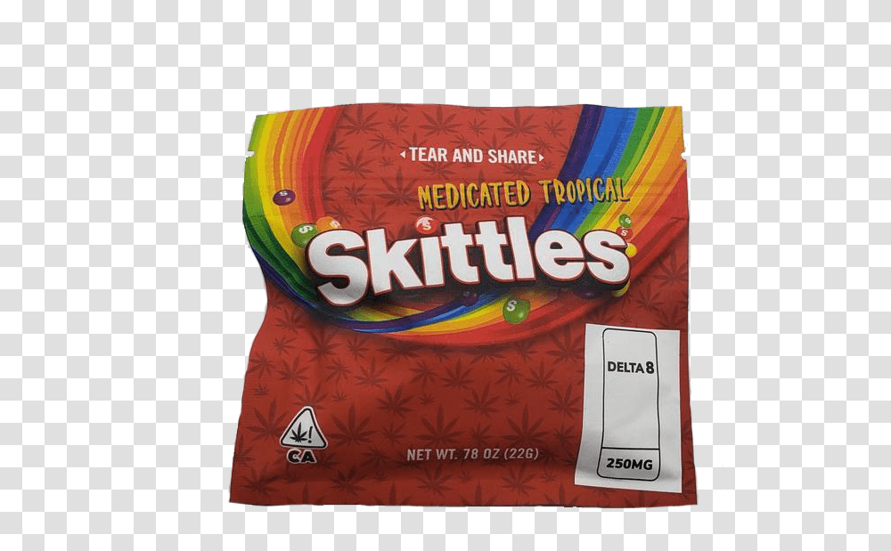 Delta 8 Skittles 250 Mg Skittles, Clothing, Food, Cushion, Hat Transparent Png