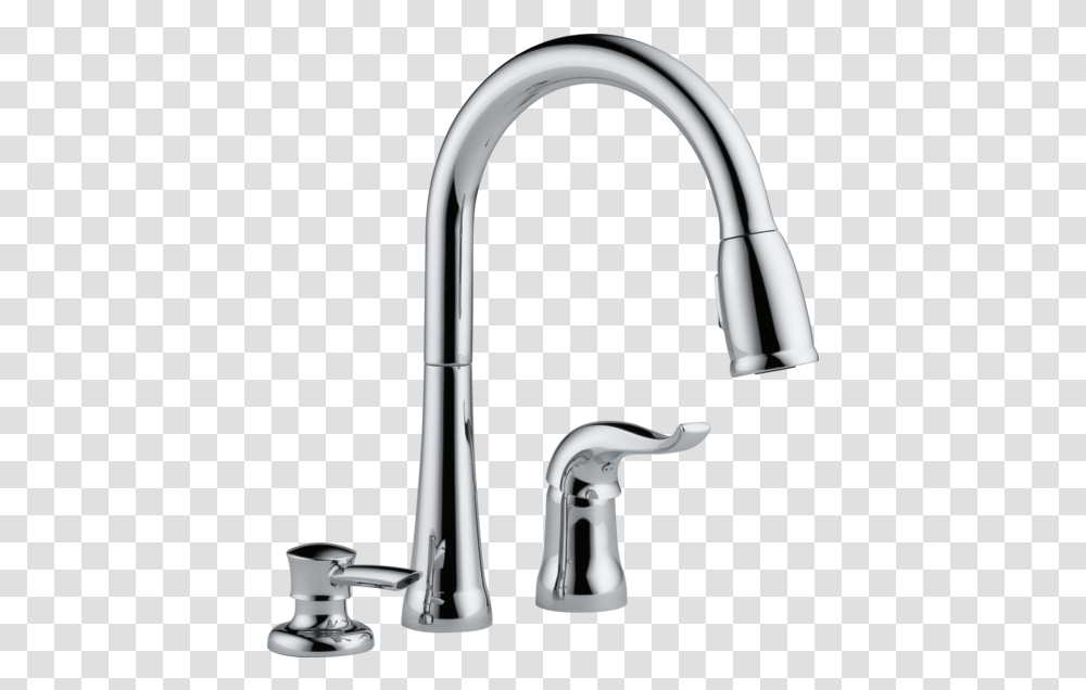 Delta Kitchen Faucet With Soap Dispenser, Sink Faucet, Indoors, Tap Transparent Png
