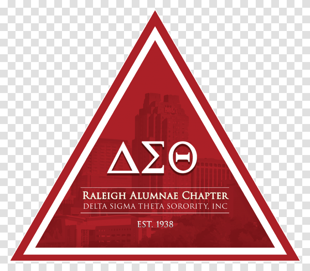 Delta Sigma Theta Triangle, Sign, Label Transparent Png