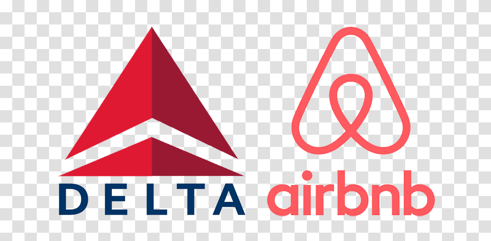 Delta To Partner With Airbnb, Logo, Trademark, Triangle Transparent Png