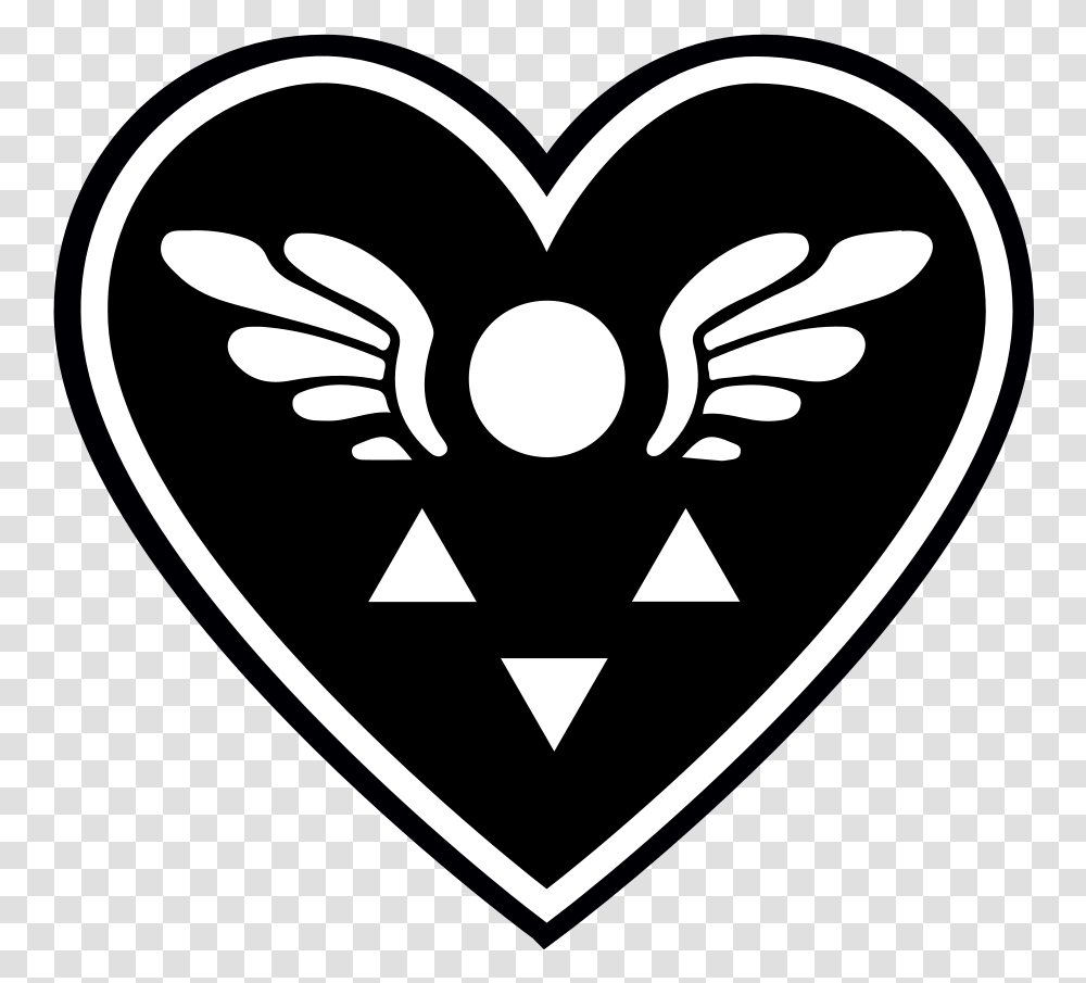 Deltarune Stuckerblack Stuckeroutline Tobyfox Undertale Undertale Delta Rune, Stencil, Emblem, Heart Transparent Png