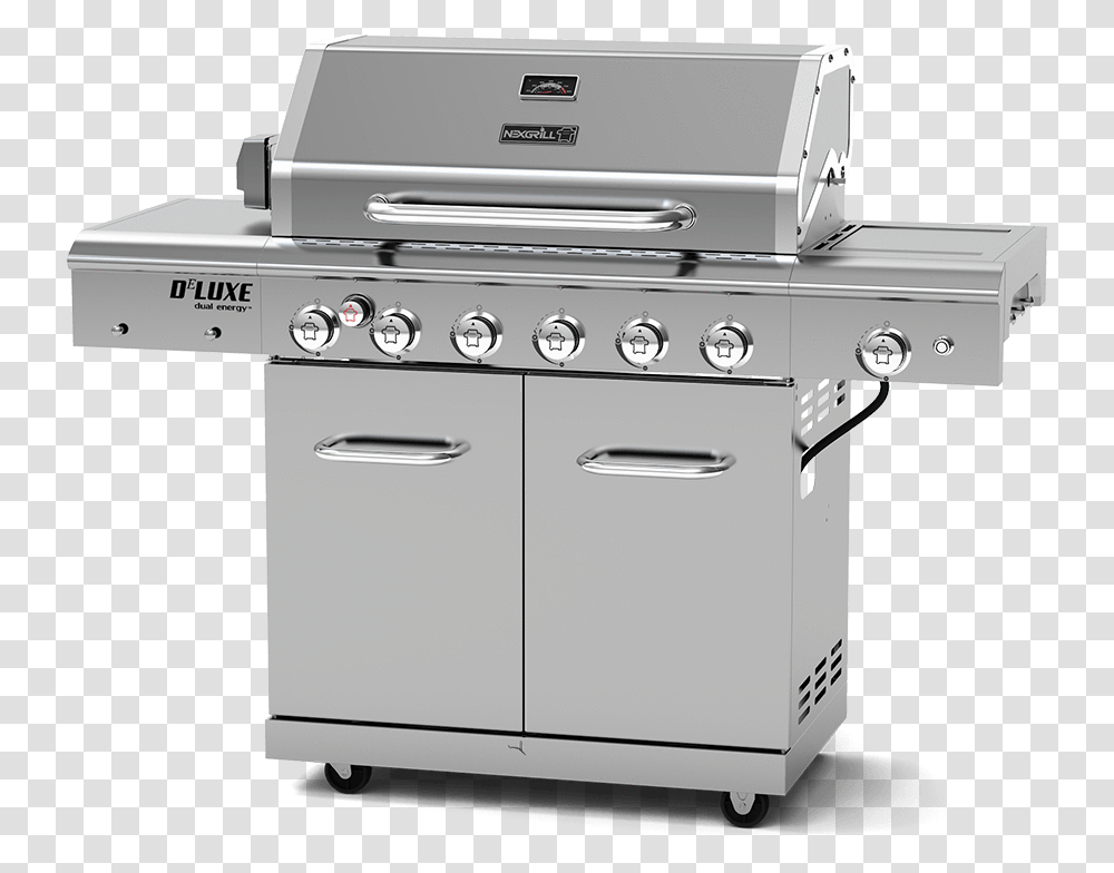 Deluxe 6 Burner Propane Gas Bbq With Side Burner Amp Barbecue Grill, Oven, Appliance, Electrical Device, Stove Transparent Png