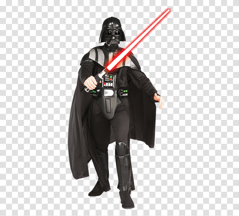 Deluxe Adult Darth Vader Costume Star Wars, Person, Ninja, Coat Transparent Png