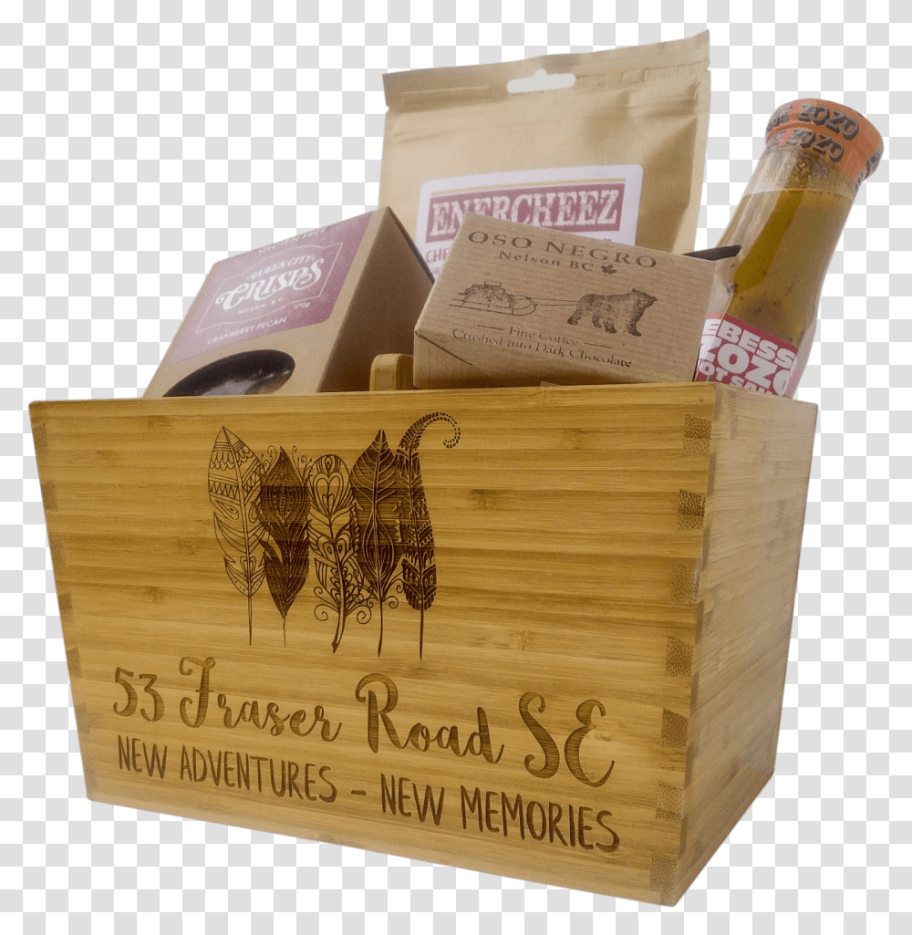 Deluxe Branded Wood Box Box, Label, Plywood, Hardwood Transparent Png