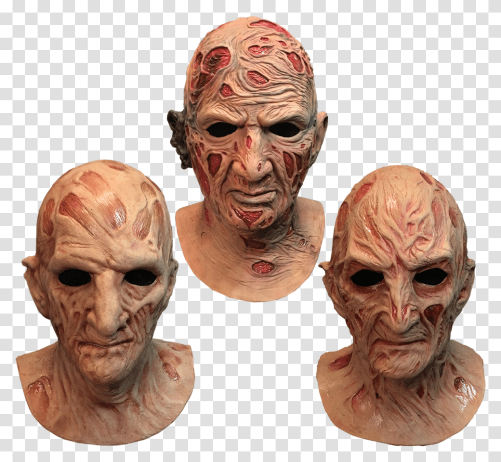 Deluxe Freddy Krueger Mask, Head, Person, Human, Skin Transparent Png