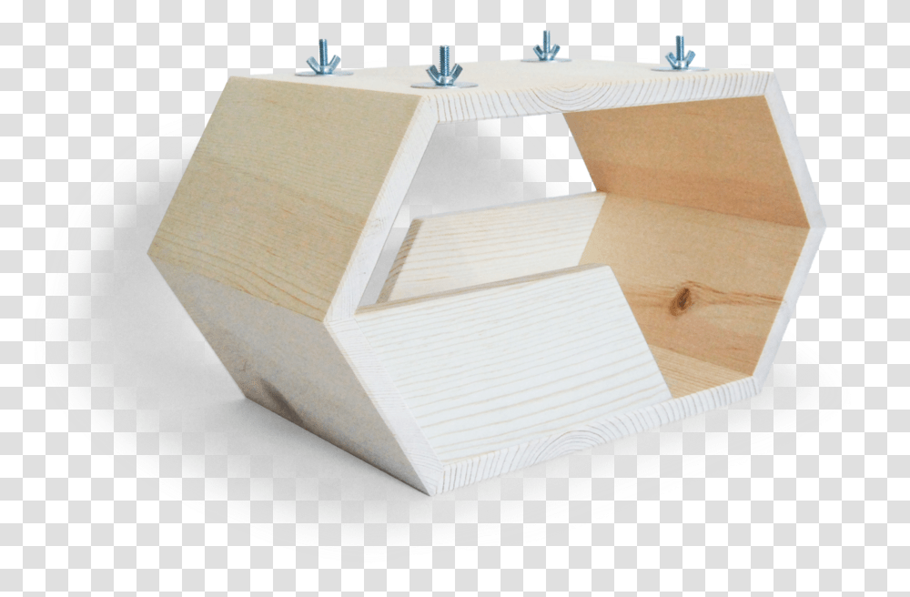 Deluxe Hanging Hexagonal Tunnel, Plywood, Box, Furniture, Tabletop Transparent Png