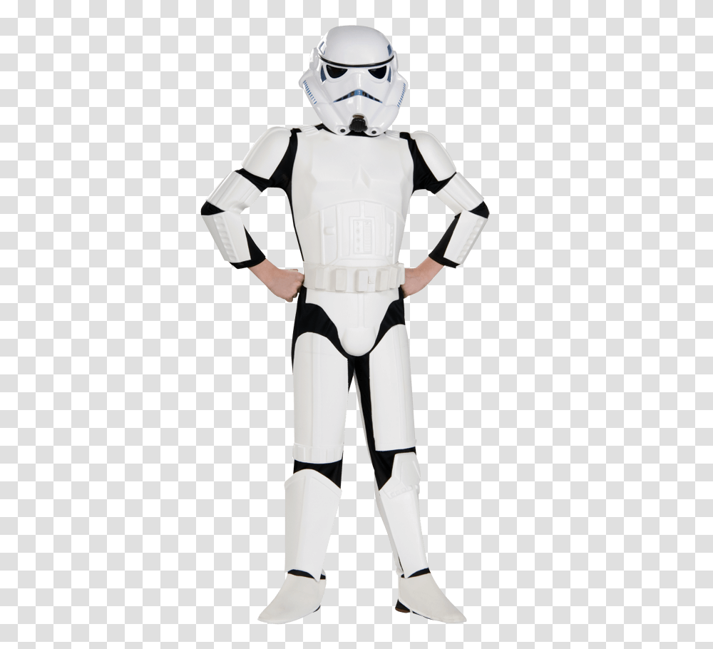 Deluxe Kids Stormtrooper Costume, Robot, Person, Human Transparent Png