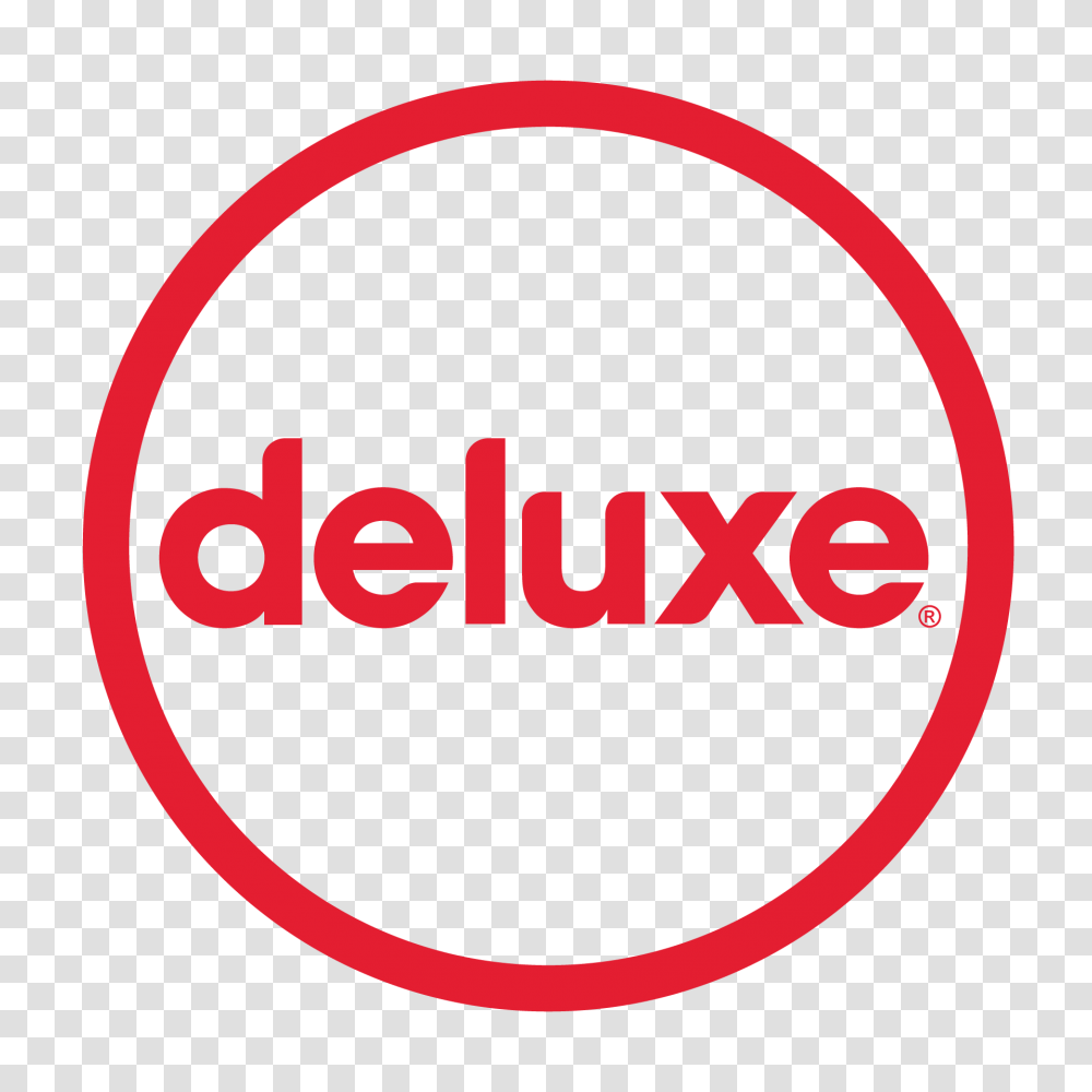 Deluxe Logo Red, Trademark, Sign Transparent Png