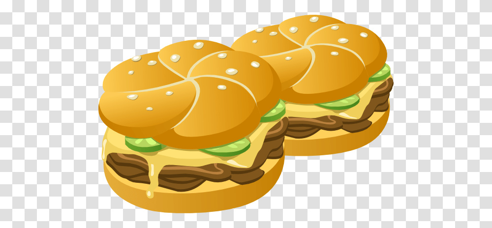 Deluxe Sammich Clip Art, Burger, Food, Bread, Bun Transparent Png