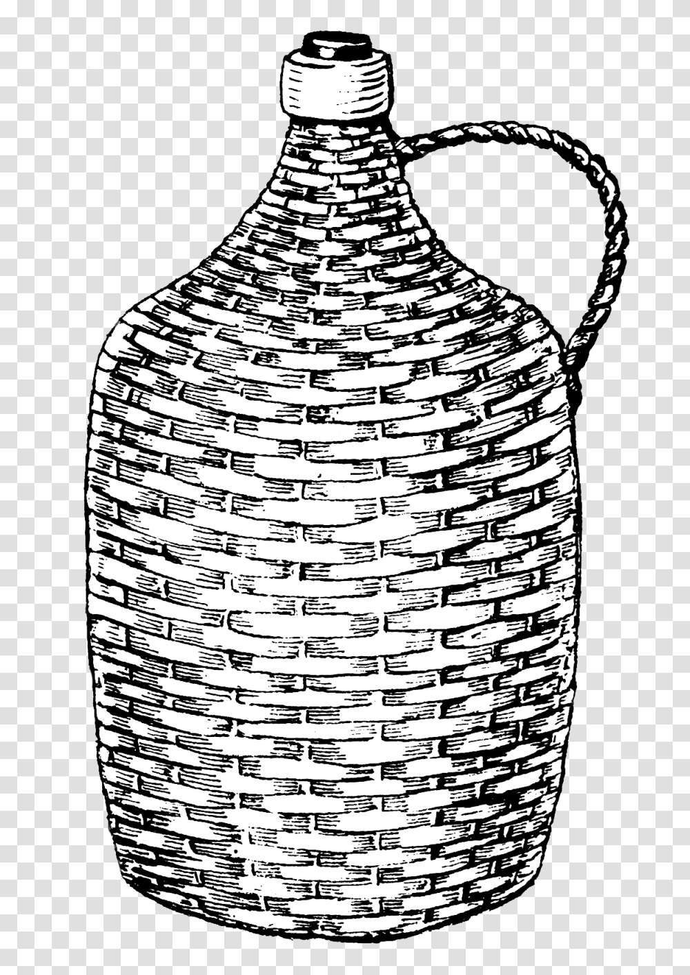 Demi John Demijohn, Jar, Pottery, Urn, Rug Transparent Png