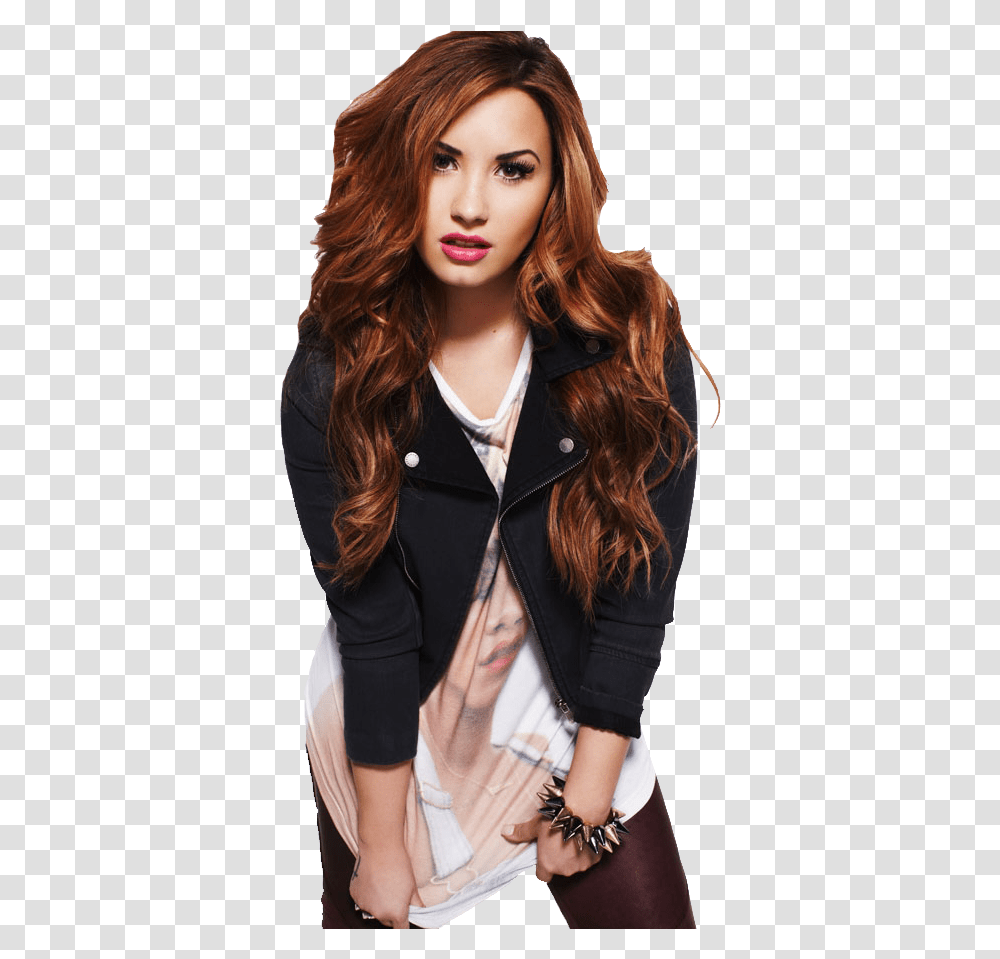 Demi Lovato Download Demi Lovato Redhead, Apparel, Jacket, Coat Transparent Png