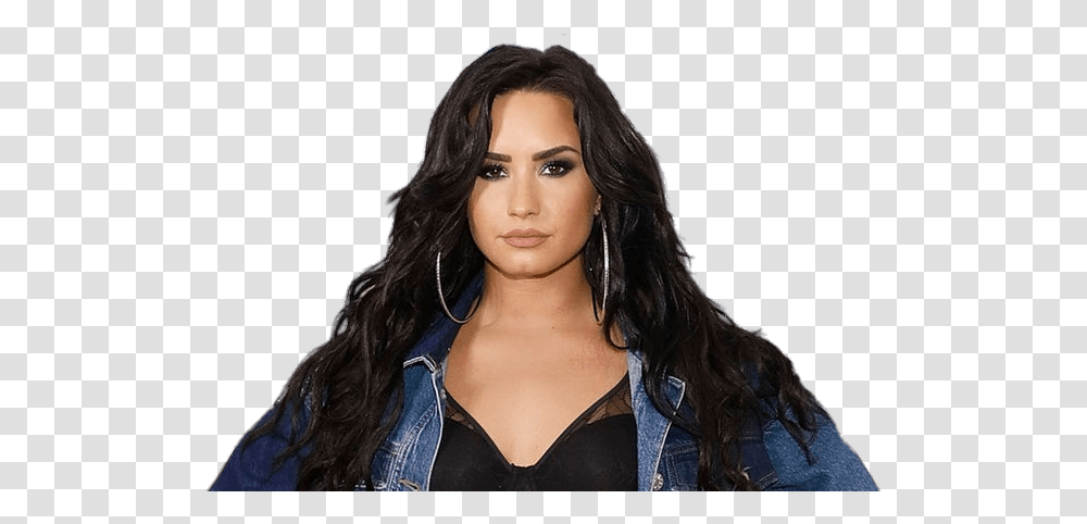 Demi Lovato Long Hair Clip Arts, Apparel, Jacket, Coat Transparent Png