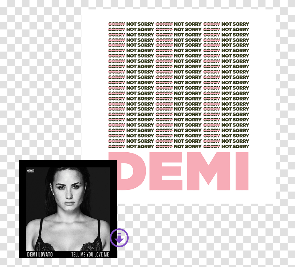 Demi Lovato Sorry Not Sorry Shirt, Person, Human, Poster, Advertisement Transparent Png