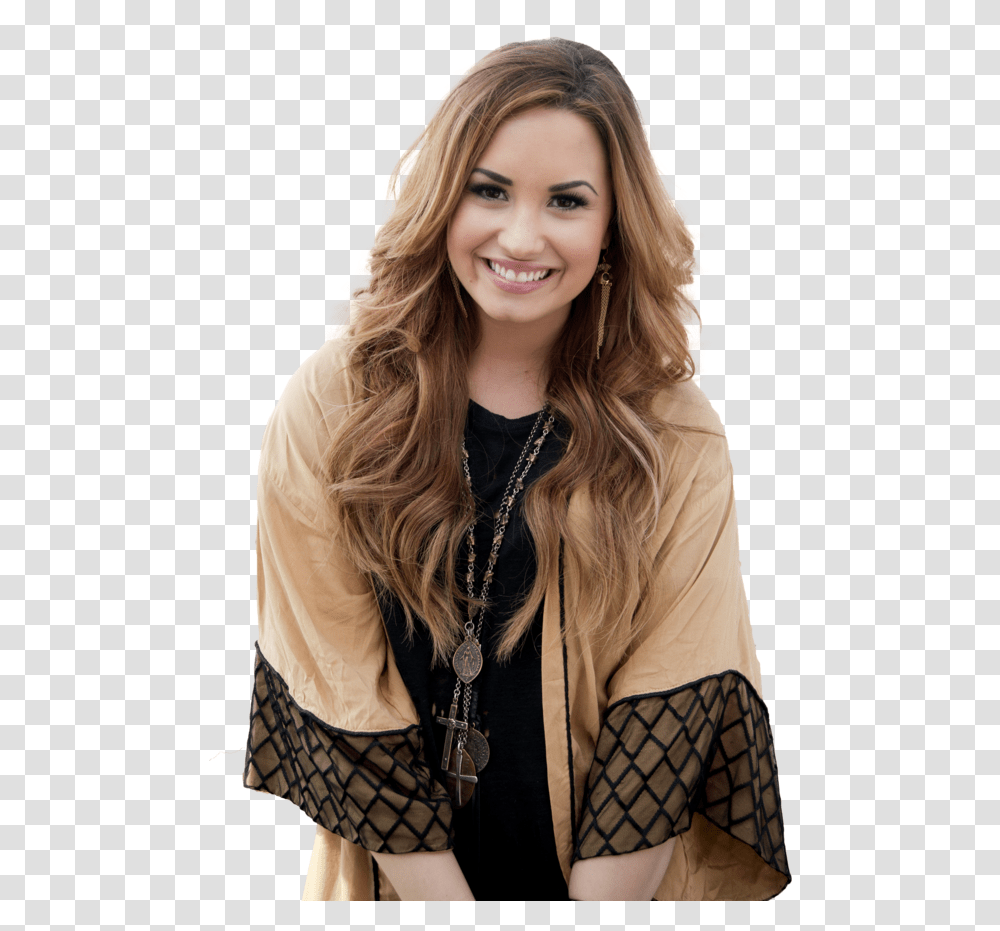 Demi Lovato With Pink Hair, Person, Skin, Sleeve Transparent Png