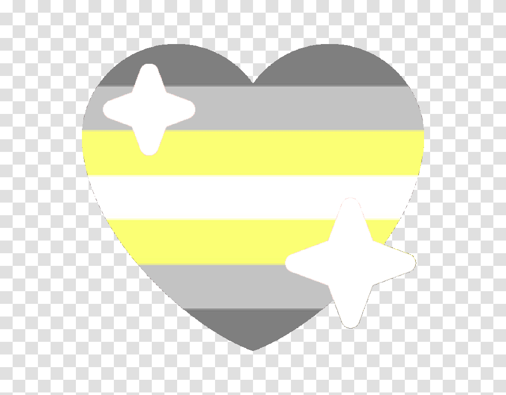 Demi Nonbinary Sparkle Heart, Star Symbol, Outdoors, Aircraft Transparent Png