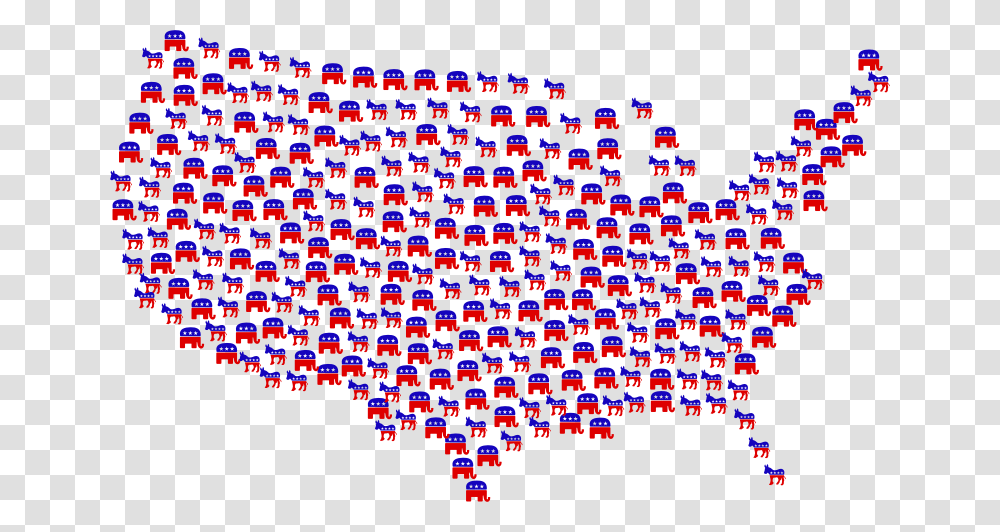 Democrat And Republican America Map Spanish General Election 2019, Rug, Pac Man, Super Mario Transparent Png