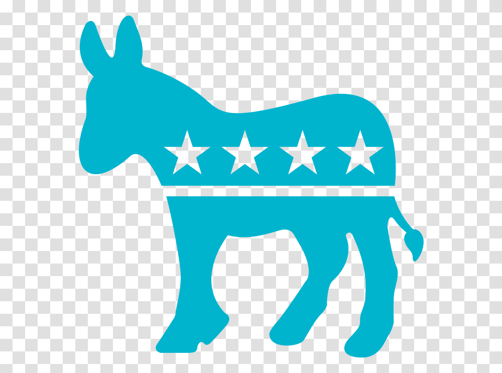 Democrat Democrat Donkey, Hand, Star Symbol, Mammal Transparent Png