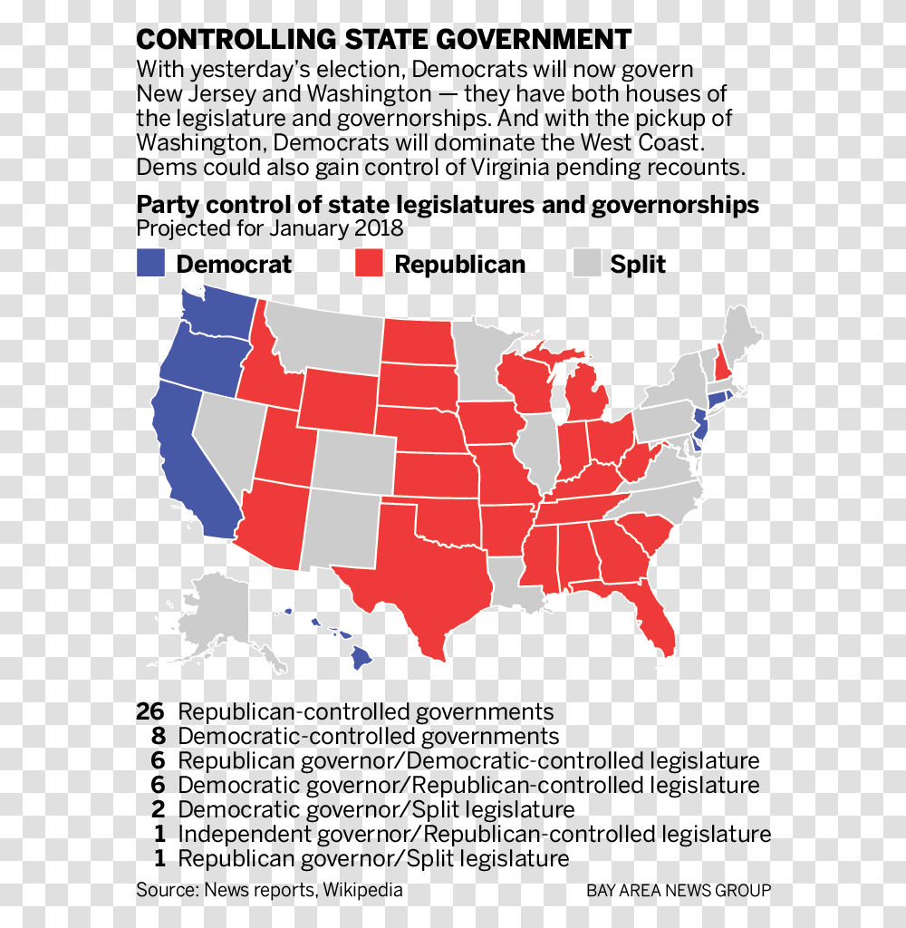 Democrat Elections Republican And Democrat States, Map, Diagram, Atlas, Plot Transparent Png