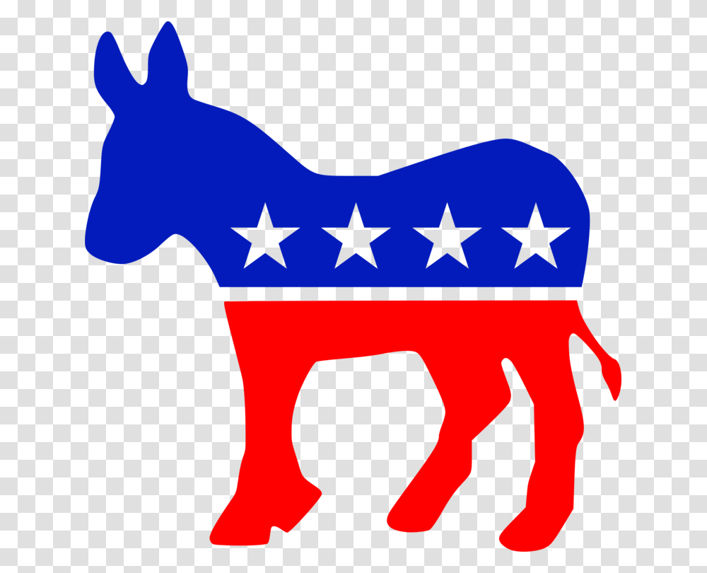Democratic Party Donkey United States Of America Democratic, Star Symbol, Cow, Cattle Transparent Png