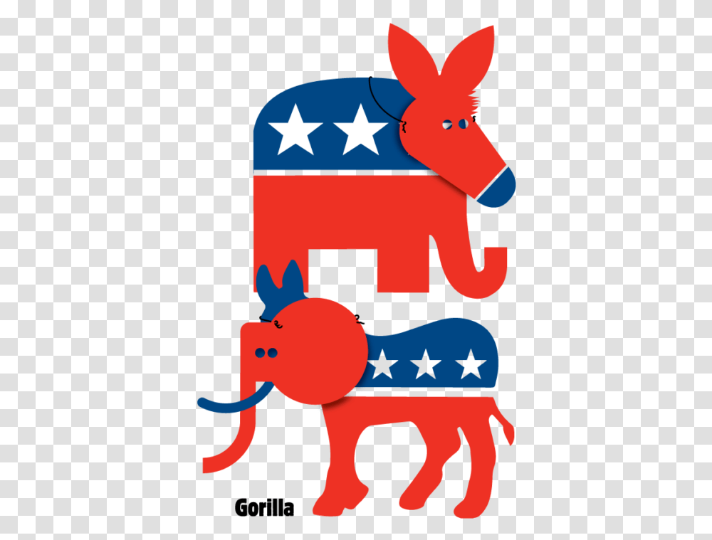 Democratic Party Elephant Clipart Download Democratic Party Mascot, Flag, Star Symbol Transparent Png