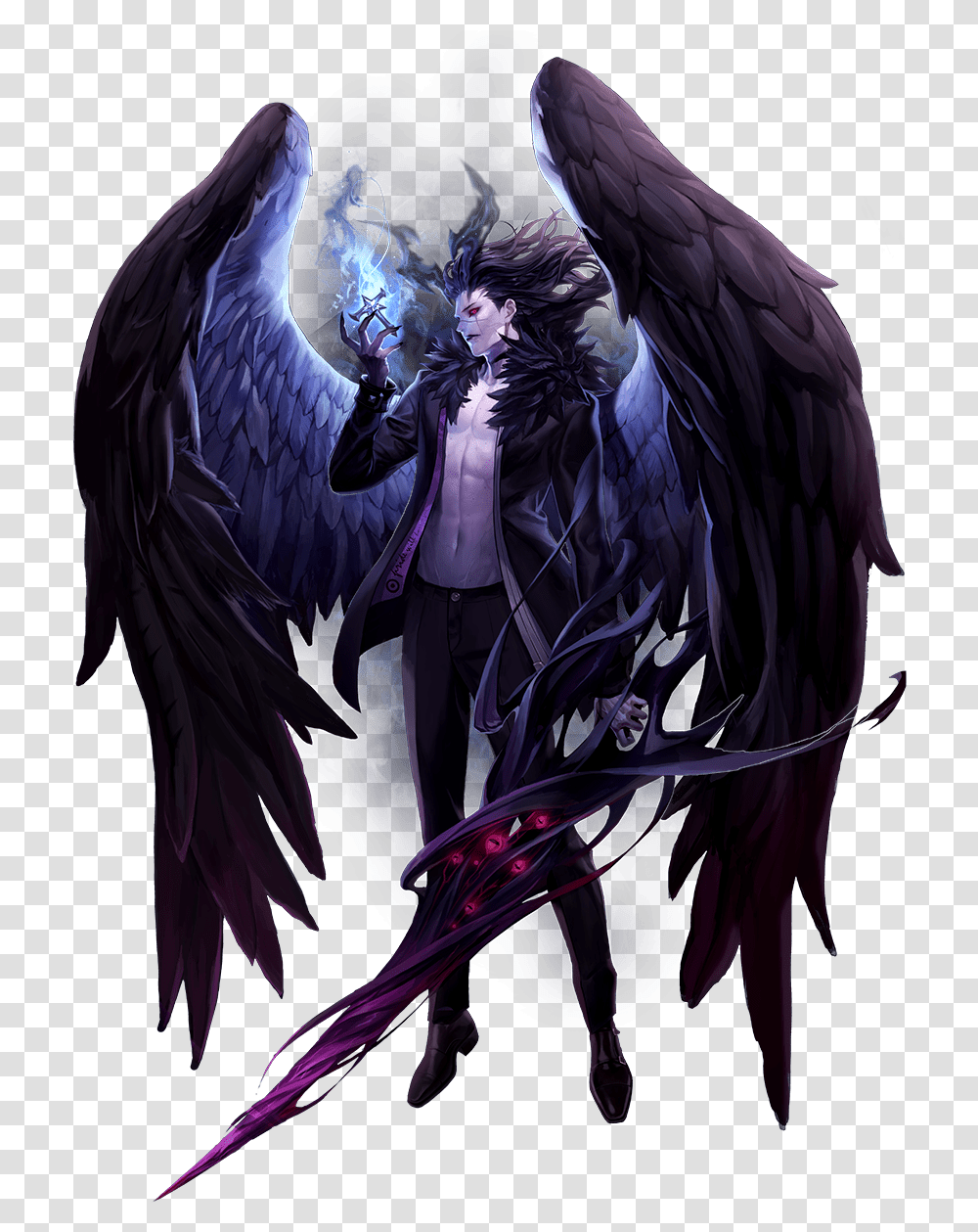 Demon Anime Concept Art Download Demon Anime Concept Art, Angel, Archangel, Person, Human Transparent Png