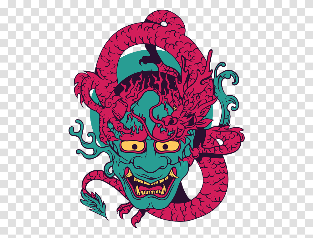 Demon Chinese Dragon Yoga Mat Background, Label, Text, Sticker, Graphics Transparent Png