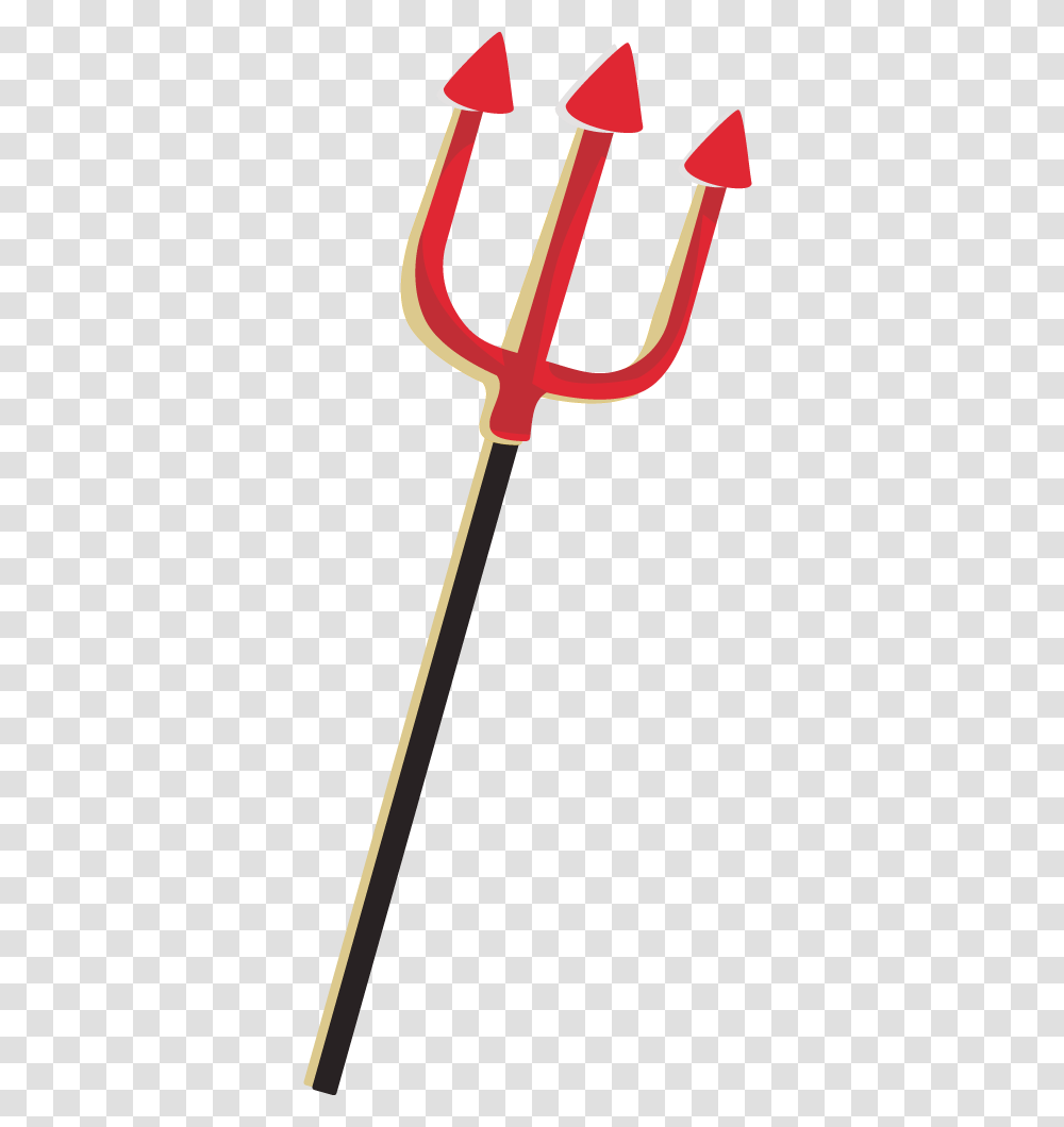 Demon Clipart Pitchfork, Spear, Weapon, Weaponry, Trident Transparent Png