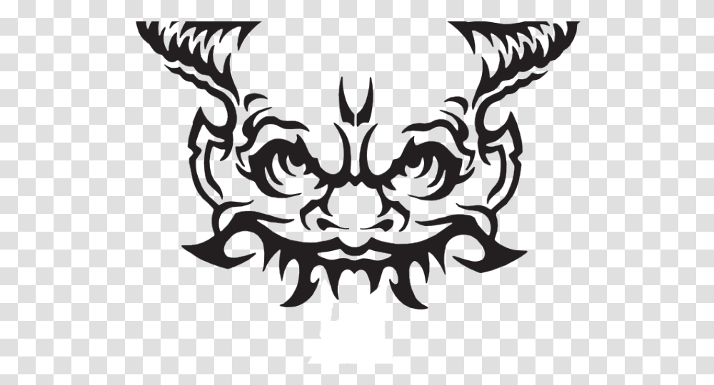 Demon Clipart Shaitan, Stencil, Emblem Transparent Png