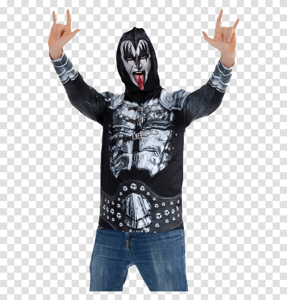 Demon Face Heavy Metal, Apparel, Sleeve, Person Transparent Png
