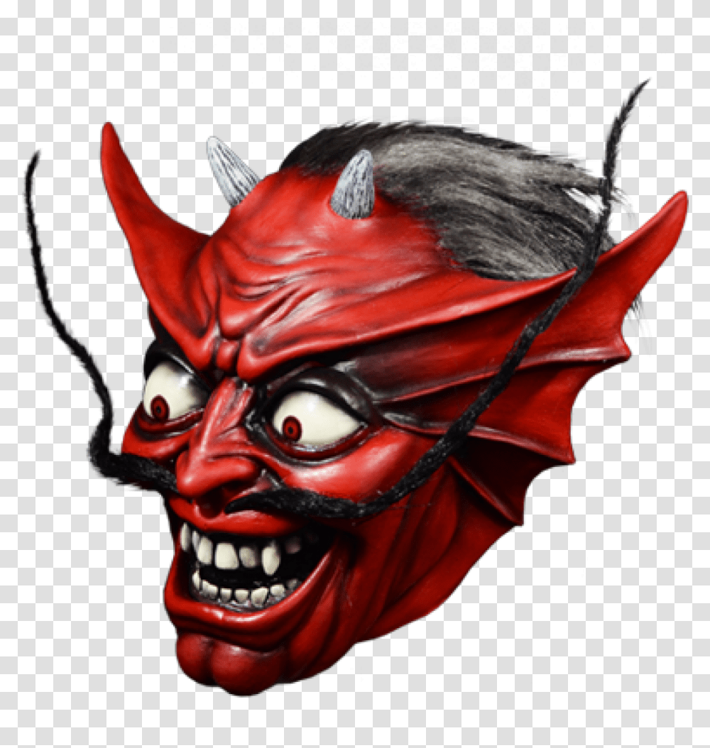 Demon Face Iron Maiden Devil, Mask, Costume Transparent Png