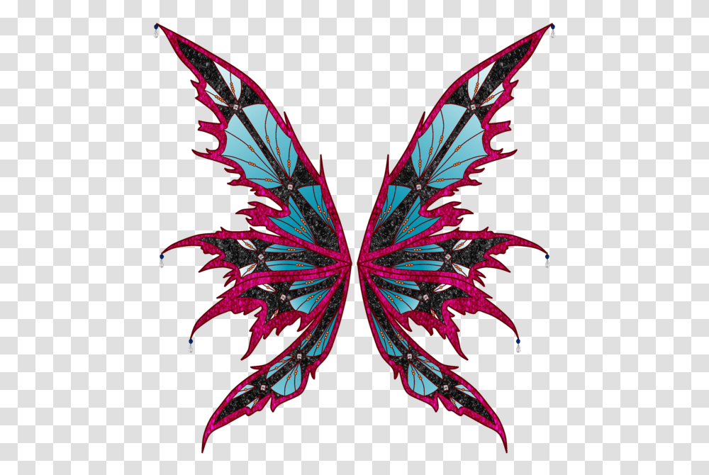 Demon Fairy Wings, Ornament, Pattern, Fractal, Purple Transparent Png