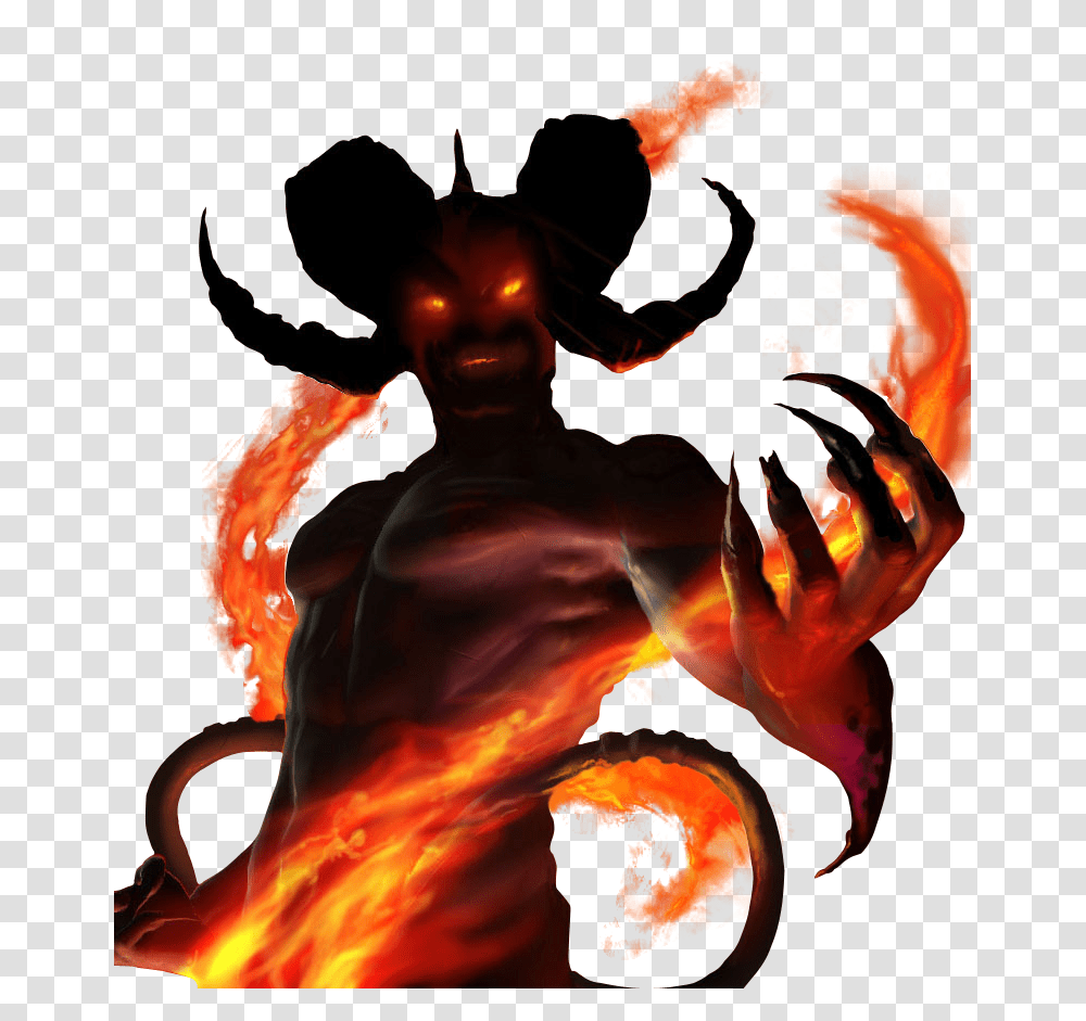 Demon, Fantasy, Bonfire, Flame, Hand Transparent Png