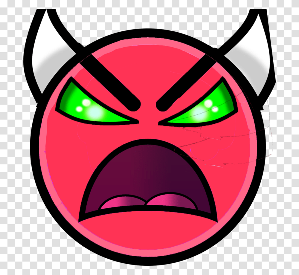 Demon Geometry Dash Easy Demon, Angry Birds, Mask Transparent Png