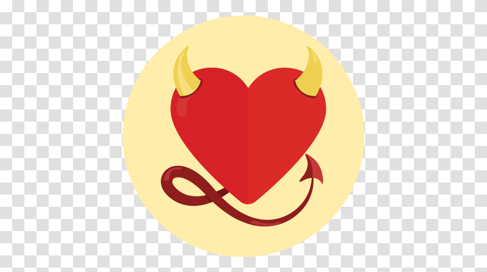 Demon Heart Free Icon Of Valentine's Icons Heart, Mouth, Lip, Label, Text Transparent Png