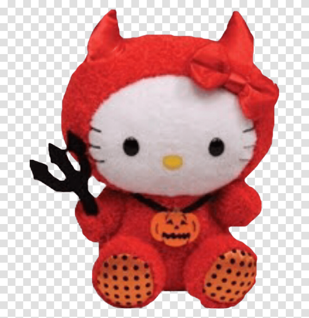 Demon Hellokitty Devil Cute Red Freetoedit Hello Kitty Plush, Toy, Snowman, Winter, Outdoors Transparent Png