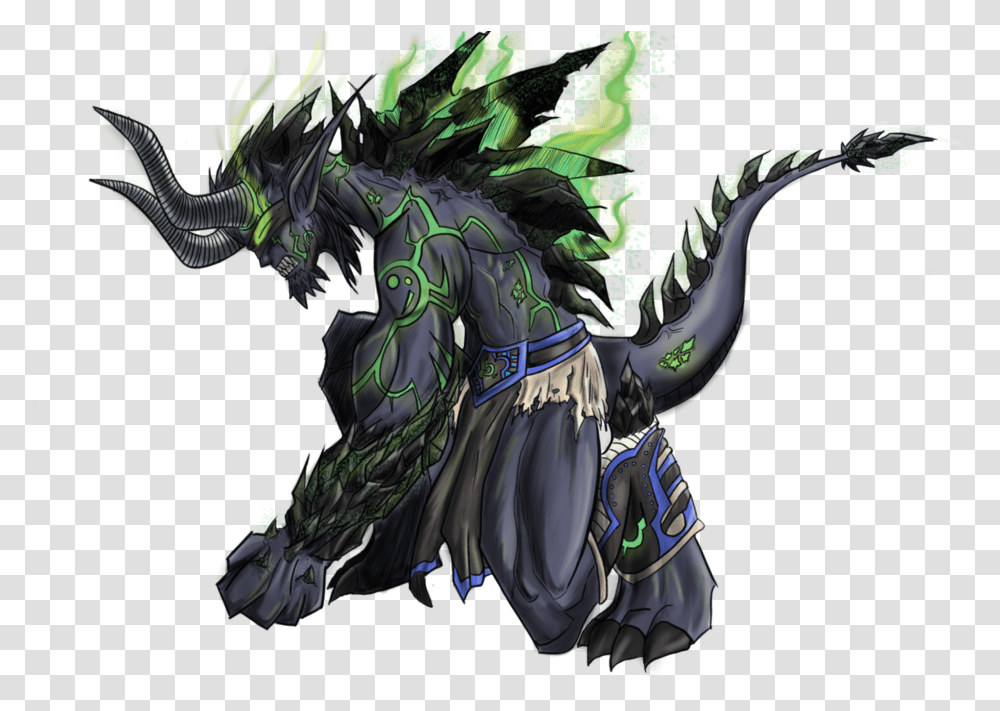 Demon Hunter Warcraft Demon, Dragon, Person, Human Transparent Png