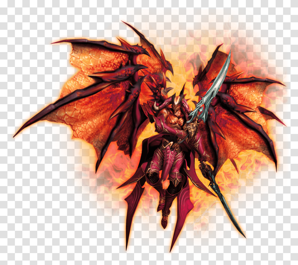 Demon Lord, Dragon, Painting Transparent Png