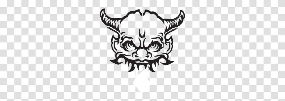 Demon No Mouth Clip Art, Stencil, Emblem Transparent Png