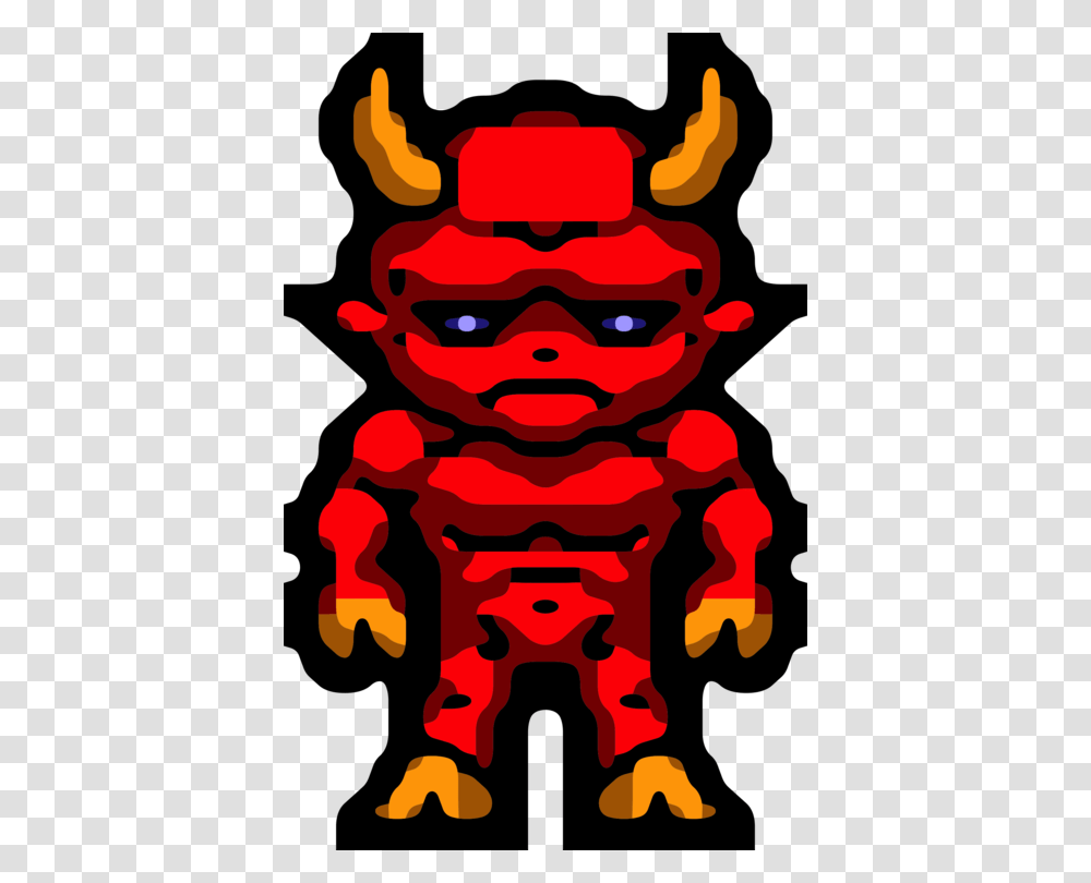 Demon Pixel Art Devil Digital Image Witchcraft, Poster, Advertisement, Face, Head Transparent Png