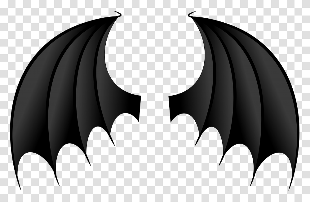 Demon Wings Clip Art, Batman Logo, Stencil, Trademark Transparent Png