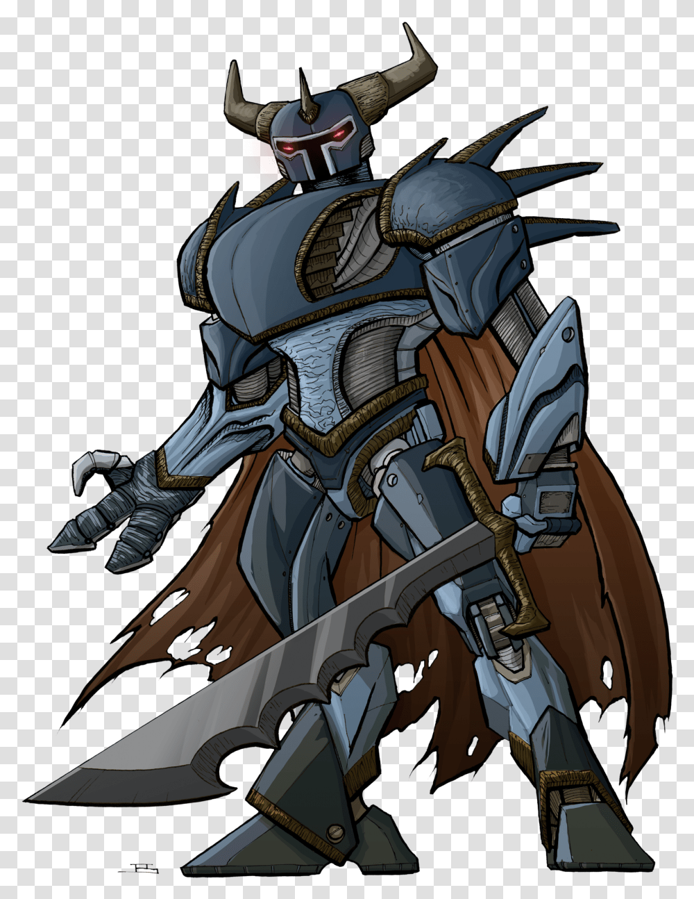 Demonknightmecha Sci Fi Knight Cartoon, Samurai Transparent Png