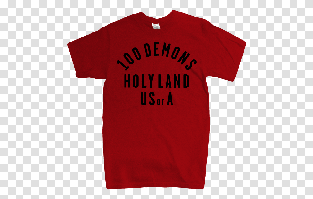 Demons Holyland King Crimson Red T Shirt, Apparel, T-Shirt, Sleeve Transparent Png
